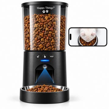 Happy Things® SmartBite Automatische Voerbak Kat met Camera, Ophalen of Verzenden, Zo goed als nieuw