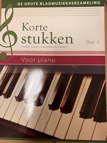 Korte stukken voor piano deel 2 / De grote, Boeken, Verzenden, Zo goed als nieuw