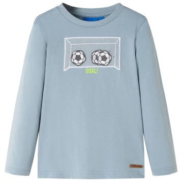 vidaXL Kindershirt met lange mouwen 104 lichtblauw, Verzenden, Nieuw
