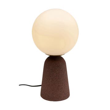 *WOONWINKEL* Tafellamp Met Matglas Bol Rood, Verzenden, Nieuw
