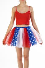 Tutu USA Rood Wit Blauw Petticoat XS S 140 146 152 158 164 T, Kleding | Dames, Carnavalskleding en Feestkleding, Ophalen of Verzenden