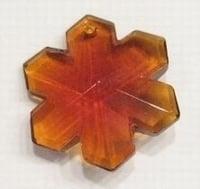 Per stuk Glas Facet-hanger Ster Bruin 30 mm (Bedels), Ophalen of Verzenden, Nieuw, Bedel