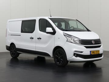 Fiat Talento 2.0MultiJet 145PK Lang Dubbele Cabine 6-Persoon, Stof, Gebruikt, Euro 6, Wit