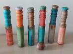 Folk-Art - Speelgoed Wooden Skittles Set - Zwitserland, Antiek en Kunst