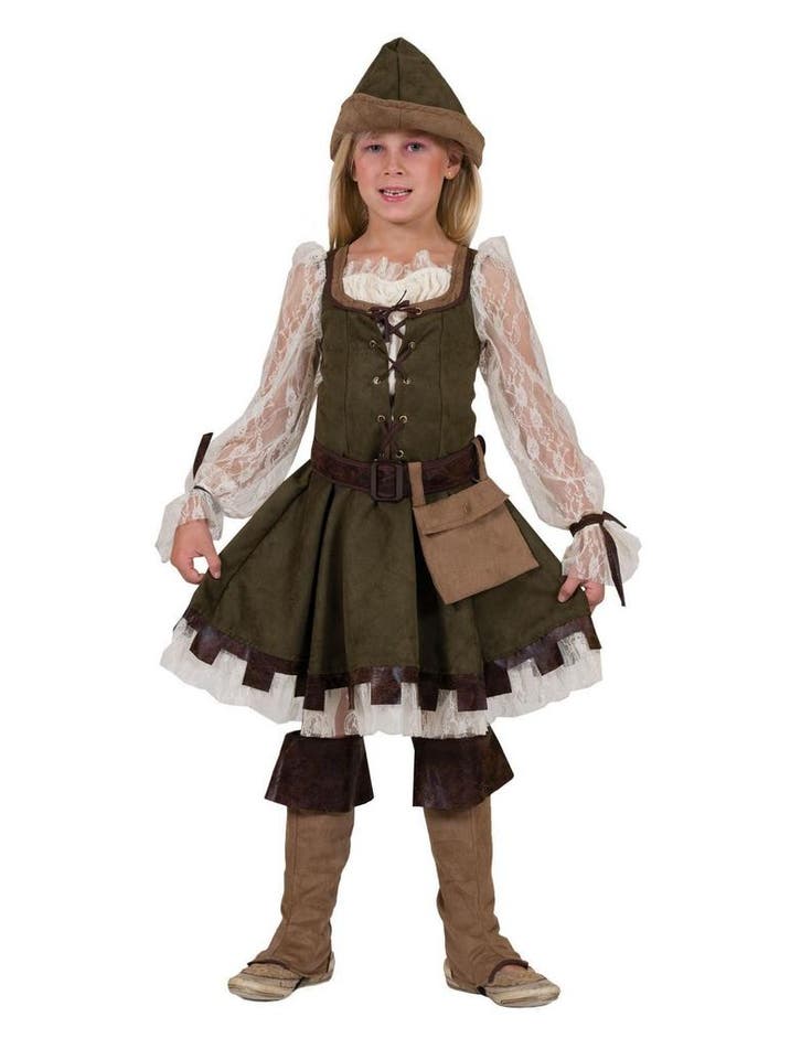 Robin Hood Meisjes Kostuum, Kleding | Dames, Carnavalskleding en Feestkleding, Nieuw, Ophalen of Verzenden