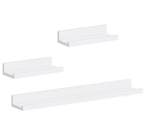 Set van 3 Zwevende Wandplanken – MDF Wit Wandrek Opslag, Huis en Inrichting, Kasten | Wandmeubels, Verzenden, Nieuw