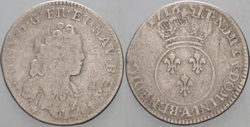 12 Sols (1/10 Ecu) 1716 A Frankreich Ludwig Xv 1715-1774, Verzenden