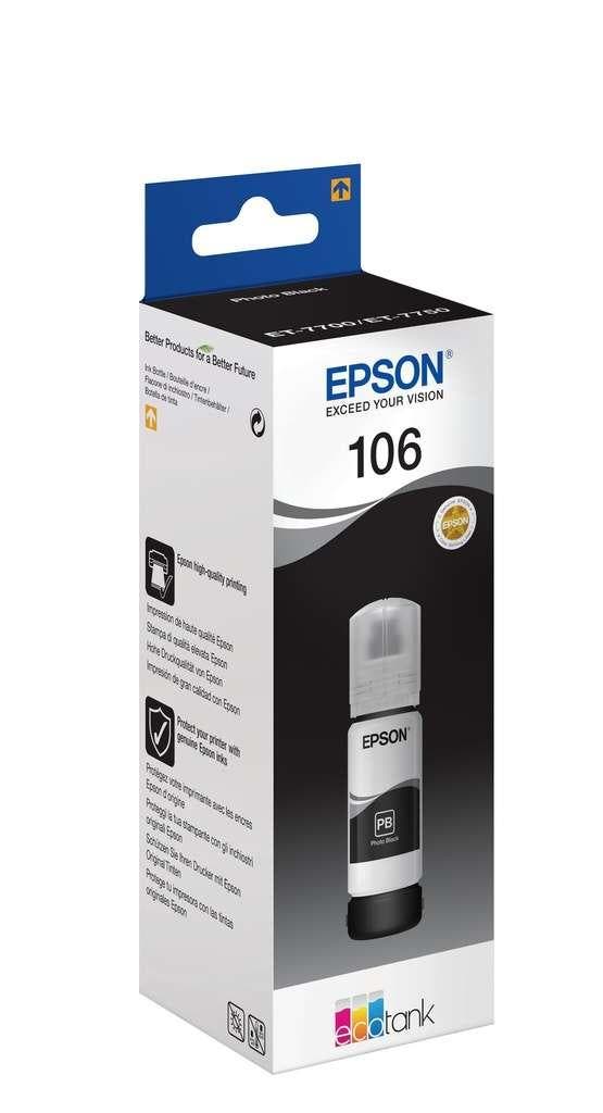 Epson 106 EcoTank Photo Black ink bottle (Ink cartridges), Computers en Software, Printerbenodigdheden, Overige typen, Nieuw, Verzenden