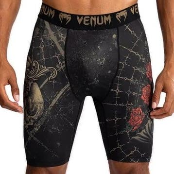Venum Santa Muerte 5.0 Vale Tudo short diep zwart goud, Kleding | Heren, Ophalen of Verzenden, Nieuw