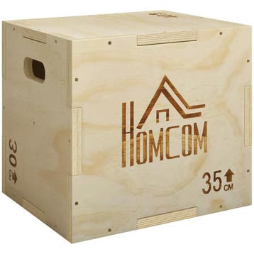 TRUUSK 3-in-1 Plyo Box - Houten Plyometrische Sprongdoos - 3, Verzenden, Nieuw