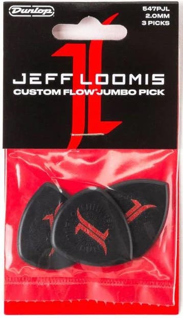 Jim Dunlop Jeff Loomis Flow Jumbo plectrum 2.00 mm 3-pack, Ophalen of Verzenden, Nieuw, Akoestische gitaar