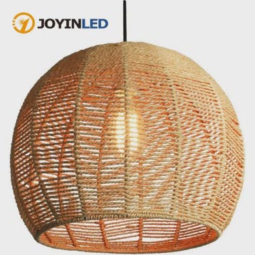 Handgeweven Rotan Hanglamp - Boho Stijl Papier Touw Plafondl, Verzenden, Nieuw