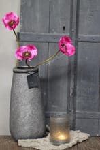 Zijden Klaproos dark pink 68 cm, Ophalen of Verzenden, Nieuw