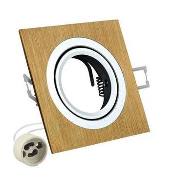 Inbouw spot GU10 - aluminium - vierkant armatuur, Ophalen of Verzenden, Nieuw