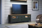 Schagen TV-Meubel - MAGAZIJN OPRUIMING - Donker groen met..., Huis en Inrichting, Nieuw