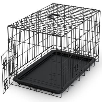 Avalo Hondenbench XXL - Opvouwbaar - 2 Deuren - 122x74x80 CM, Dieren en Toebehoren, Hondenbenches, Verzenden, Nieuw