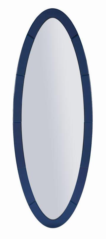 OSLO BLAUWE WANDSPIEGEL CM 55X2X150 ( BINNENSPIEGEL AFMETING, Huis en Inrichting, Woonaccessoires | Spiegels, Ophalen of Verzenden