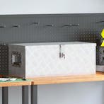 vidaXL Opbergbox 70x31x27 cm aluminium zilverkleurig, Verzenden, Nieuw