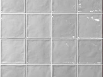 Wandtegel Handvorm Terre WoW Grey Glossy Grijs Glans 15x15, Nieuw, Minder dan 20 cm, 10 m² of meer, Wandtegels