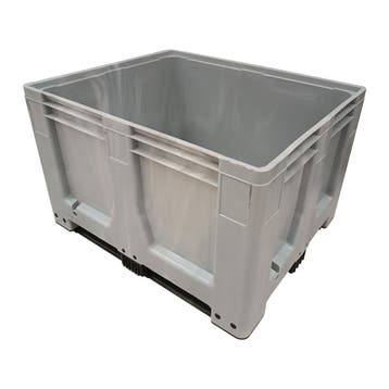 Palletbox MaxiLog, 1200x1000x760, HDPE kunststof, tweede, 100 cm of meer, 60 cm of meer, Overige typen, Nieuw