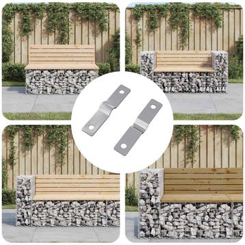 vidaXL Strijkplaat 2 st Zilver 50 x 10 x 1,2 mm IJzer, Verzenden, Nieuw