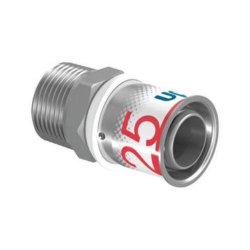 Uponor S-Press Plus perskoppeling 3/4 buitendraad x Ø25 pun, Verzenden, Nieuw