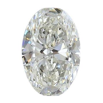 1 pcs Diamant (Natuurlijk) - 0.80 ct - Ovaal - I - SI2 -, Nieuw