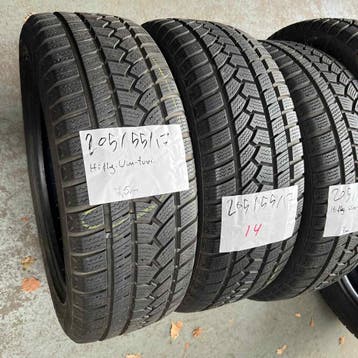 4 x Hifly 205-55-17 Winterbanden 7,5mm, Gebruikt, 17 inch, Band(en), Personenwagen
