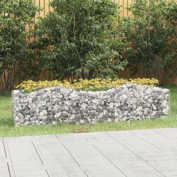 vidaXL Schanskorf gewelfd verhoogd 200x50x50 cm, Tuin en Terras, Verzenden, Nieuw, Metaal, Minder dan 60 cm