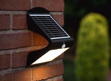 FlinQ Atalanta - Solar Wandlamp - Bewegingssensor - Zwart, Verzenden, Nieuw