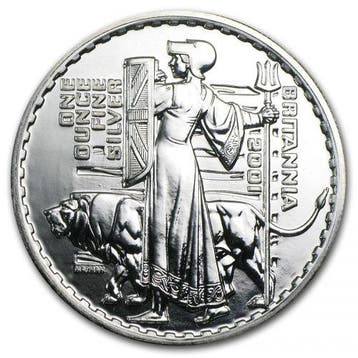 Britannia 1 oz 2001, Verzenden, Overige landen, Losse munt, Zilver