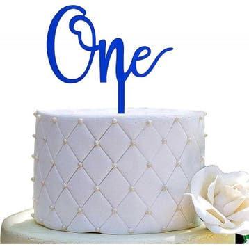 Acryl taart toppers Oh Baby en One voor 2,95!, Verzenden, Nieuw, Taarten, Versiering