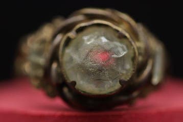 Renaissance Steen Versierde Ring - 2.6 cm (Zonder