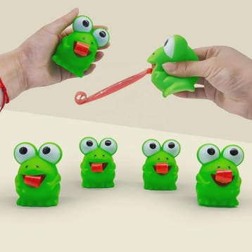 Grappig Fidget Speelgoed: Knijp Kikker of Dino met Uitsteek