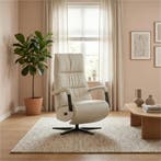 Leren relaxfauteuil met hartbalans Core - Toledo Nebbia, Huis en Inrichting, Fauteuils, Bohemian, Industrieel, Modern, Scandinavisch