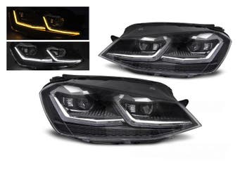 LED koplampen Silver VW Golf 75, Auto-onderdelen, Verlichting, Verzenden, Gebruikt, Volkswagen