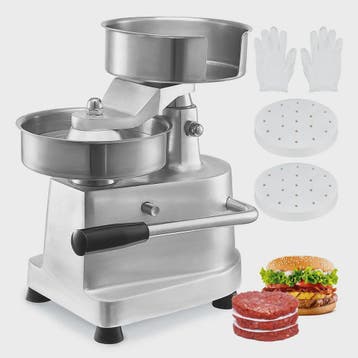 Professionele Burger Patty Maker - 6 Inch Roestvrij Staal -, Verzenden, Nieuw