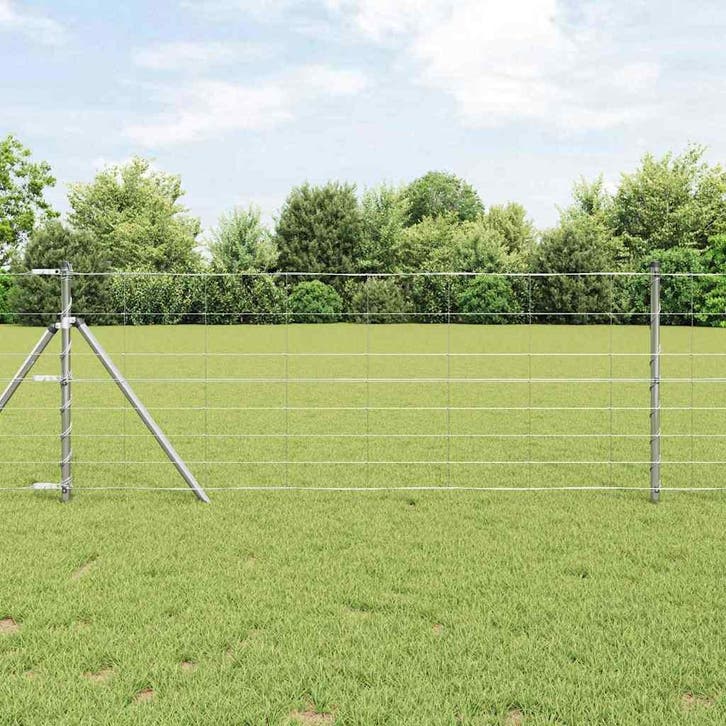 vidaXL Weidehekwerk Zilver, Tuin en Terras, Schuttingen, Nieuw, IJzer, Verzenden