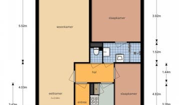 Te Huur 3 Kamer Appartement Hisveltplein In Arnhem, Gelderland, Direct bij eigenaar, Appartement, Arnhem