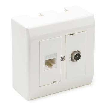 RJ45 wandcontactdoos | Technetix, Verzenden, Nieuw