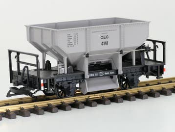 LGB 4141 Selbstentladewagen OEG 4141 (Goederenwagons), Overige typen, Ophalen of Verzenden, Zo goed als nieuw, LGB