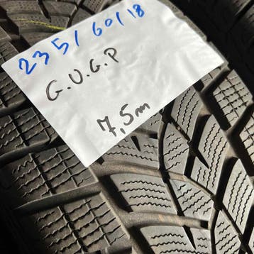 2 x Goodyear 235-60-18 Winterbanden 7,5mm, Auto-onderdelen, Banden en Velgen, 18 inch, Gebruikt, 235 mm, Band(en)