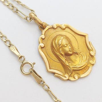Ketting met hanger - 18 karaat Geel goud