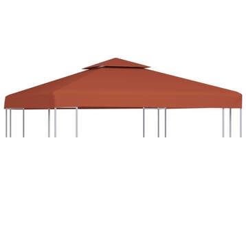 vidaXL Prieeldak 2-laags 310 g/m² 3x3 m terracottakleurig, Verzenden, Nieuw