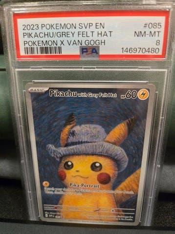 Pokémon - 1 Graded card - Pikachu 085 - PSA 8 - Scarlet &, Nieuw