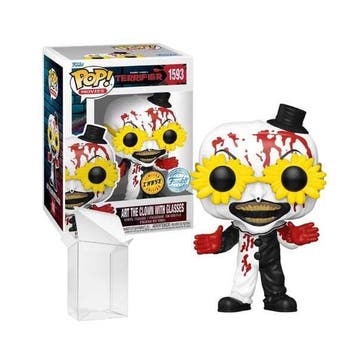 Funko Pop  Terrifier  Art the Clown  Glasses 1593 CHASE  SE, Verzamelen, Poppetjes en Figuurtjes, Verzenden, Nieuw