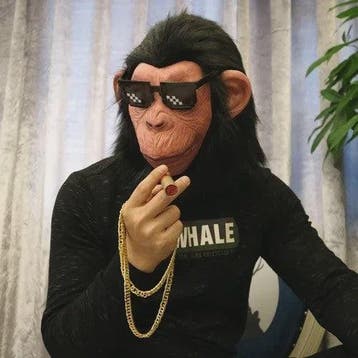 Realistisch Aap Masker - Gorilla/Chimpansee Latex Kostuum vo