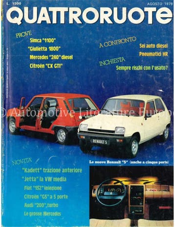 1980 QUATTRORUOTE MAGAZINE 285 ITALIAANS, Nieuw, Author