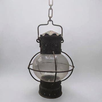 French Antique - Lantaarn - Metaal, Glas