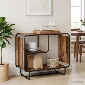 vidaXL Dressoir Oud hout 80 x 37.5 x 64.5 cm Bewerkt hout, Huis en Inrichting, Verzenden, Nieuw, Overige houtsoorten, Minder dan 50 cm
